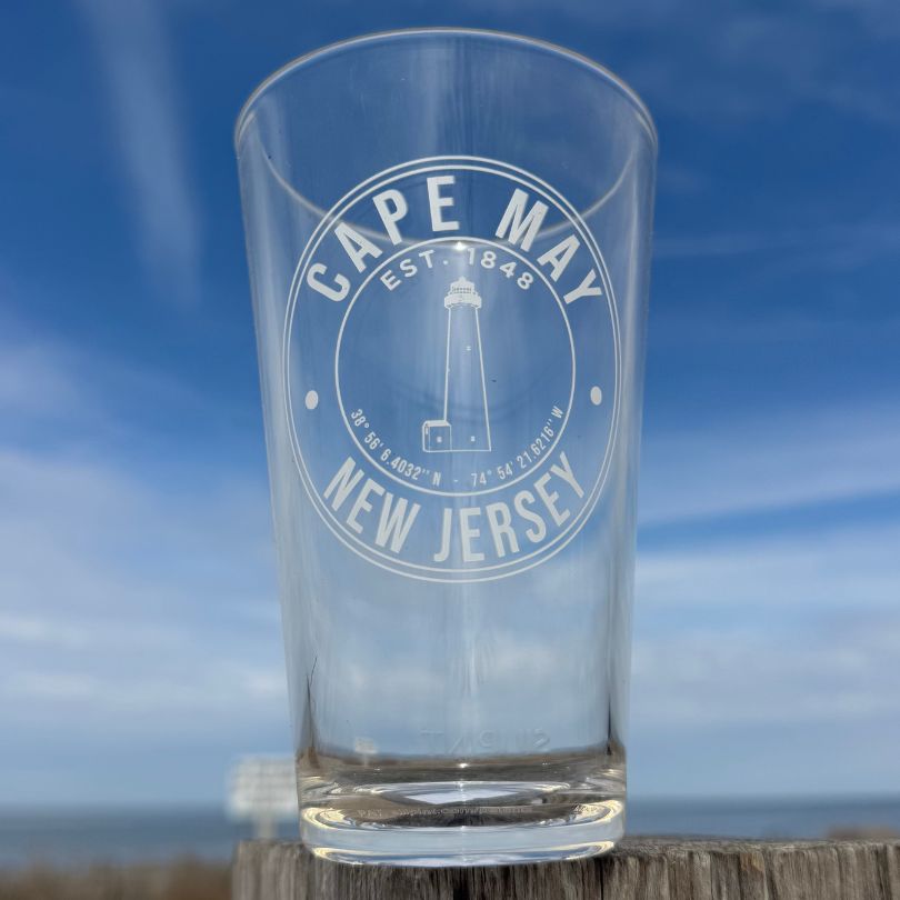 Cape May Silipint Pint Glass