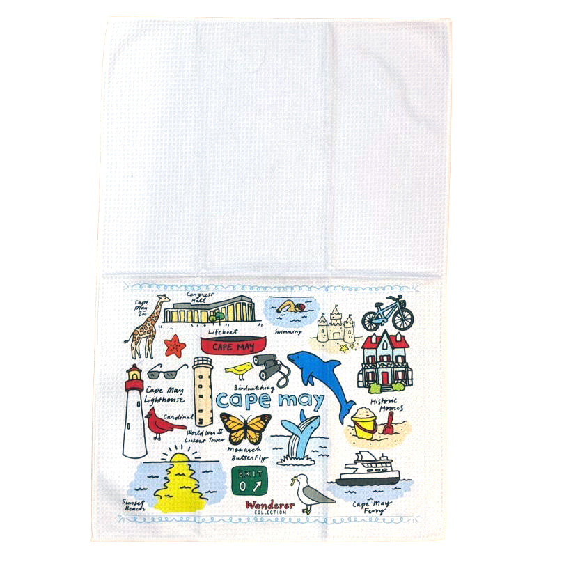 Cape May Wanderer Dish Towel