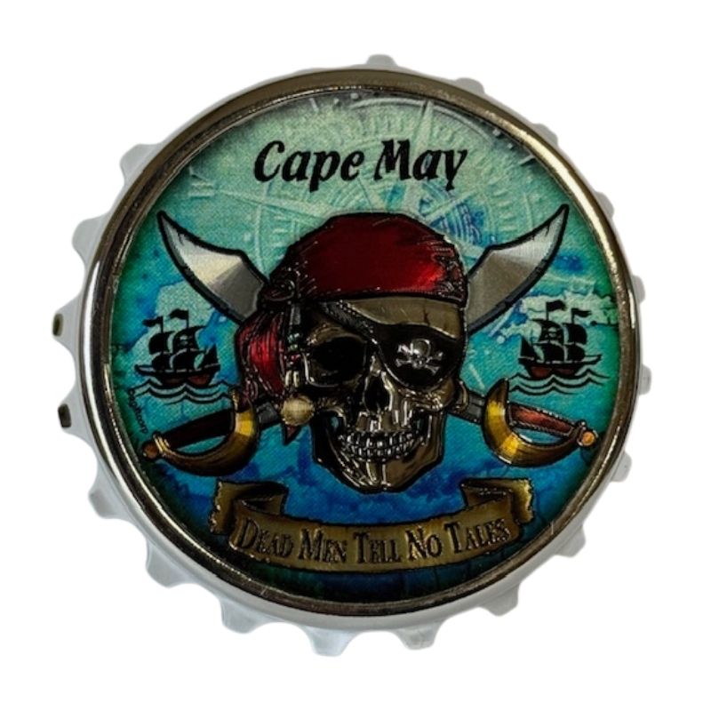 Cape May Pirate Magnet Bottle Opener