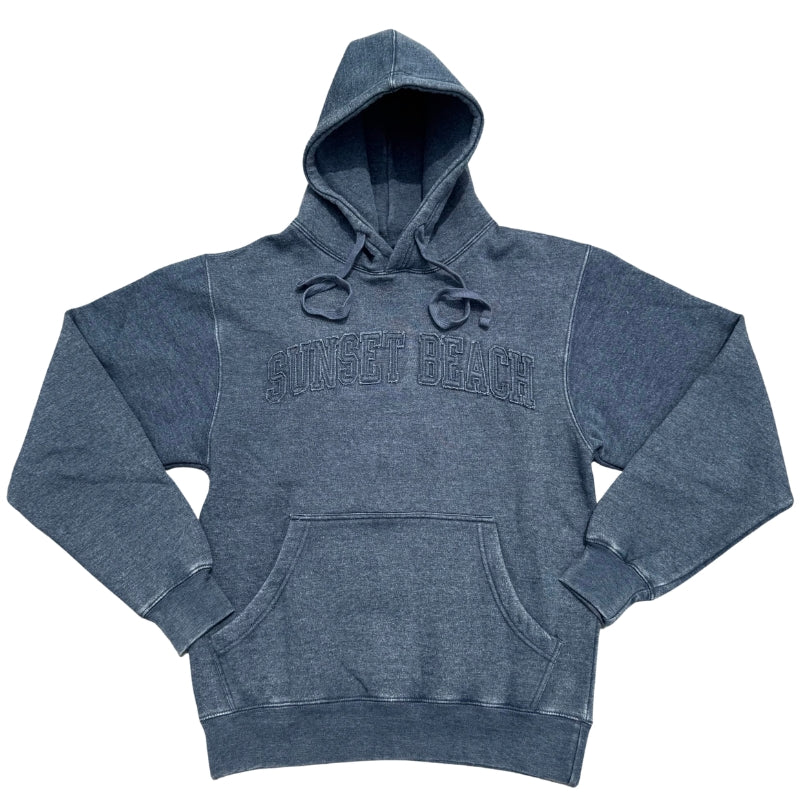 Sunset Beach Raised Lettered Hooded Sweatshirt