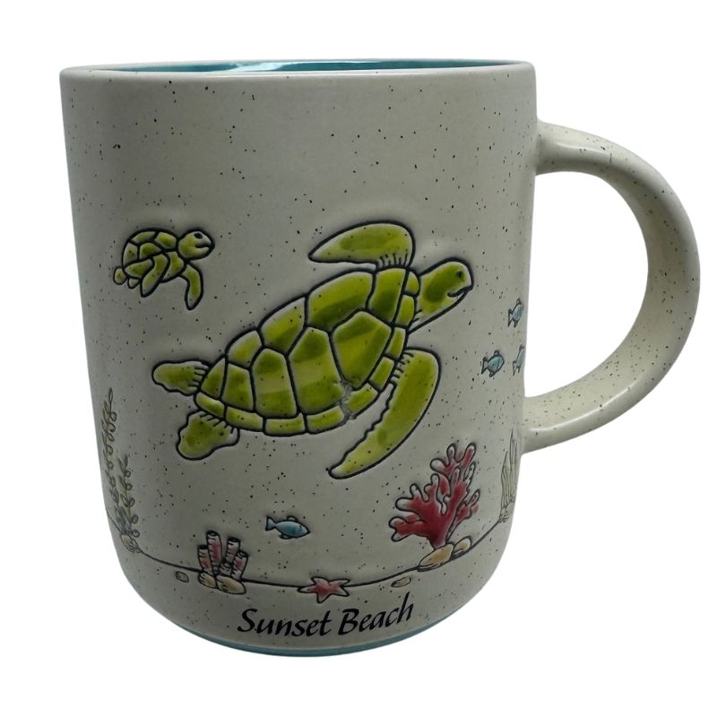 Sunset Beach Seaside Turtle Mug