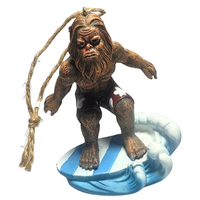 Surfing Sasquatch Ornament