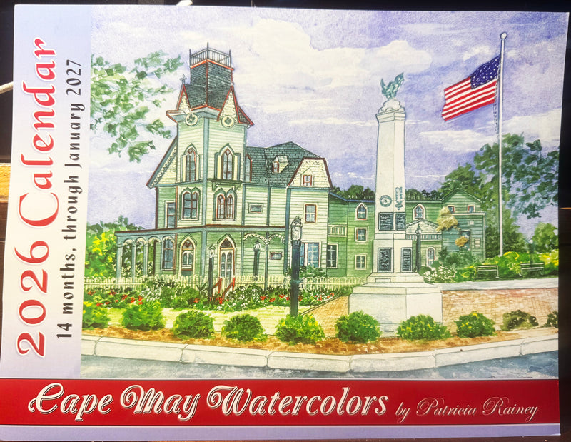 Cape May Watercolors 2026 Calendar