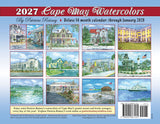 2027 Cape May Watercolor Calendar