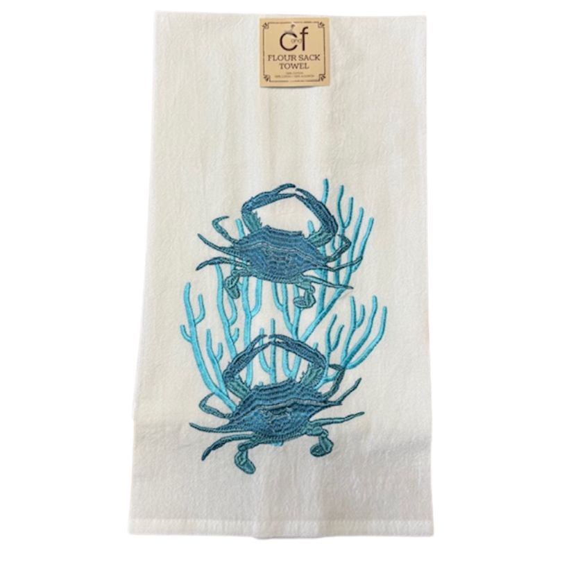 Blue Crab Dish Towel