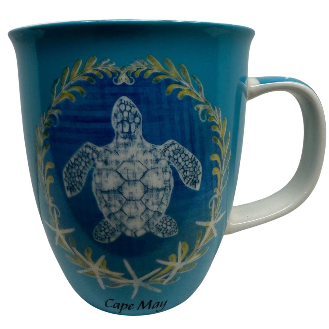 Blue Cape May Turtle Mug