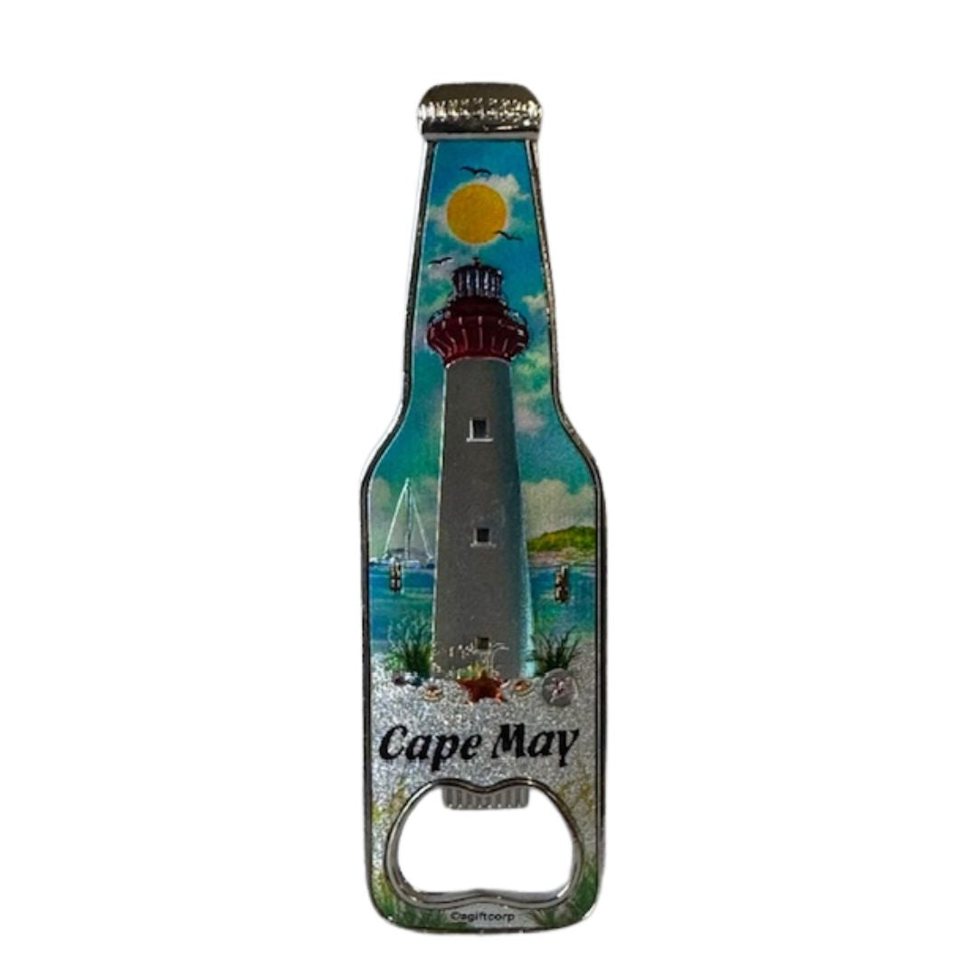 Cape May Lighthouse Bottle Opener Magnet