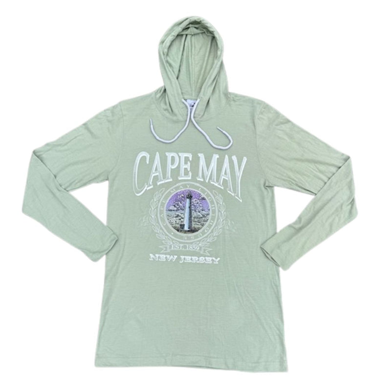 Cape May NJ Lighthouse LS Hoodie Tee
