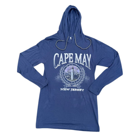 Cape May NJ Lighthouse LS Hoodie Tee