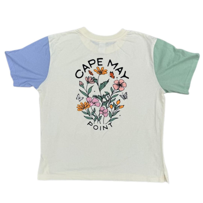 Cape May Point Monarch & Flowers Ladies Tee