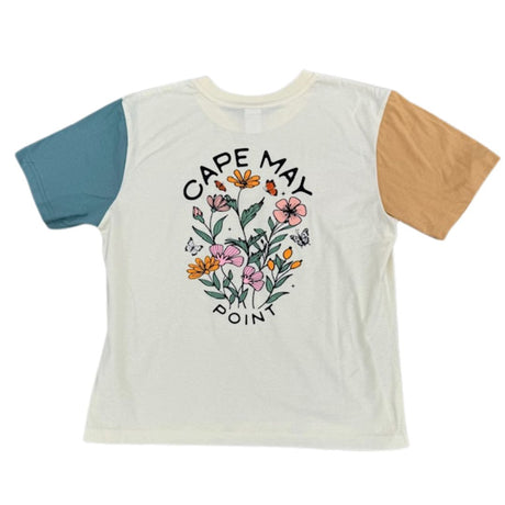 Cape May Point Monarch & Flowers Ladies Tee
