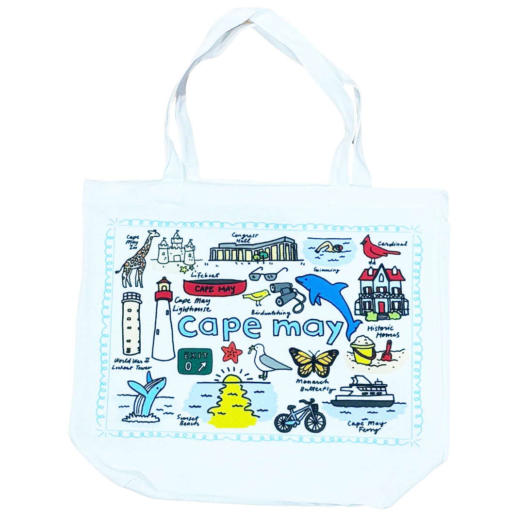 Cape May Wanderer White Tote Bag