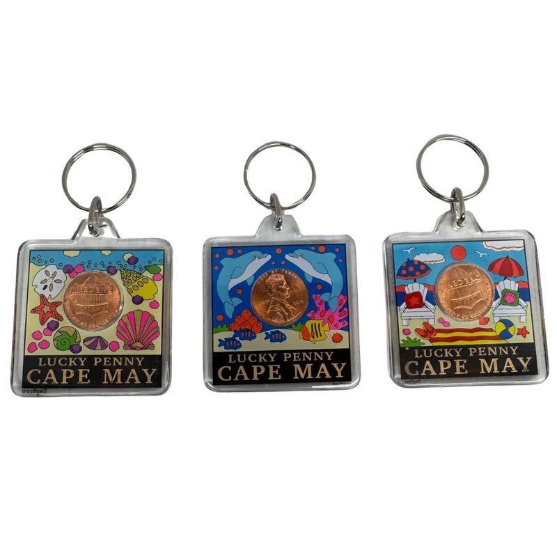 Cape May Lucky Penny Key Chain