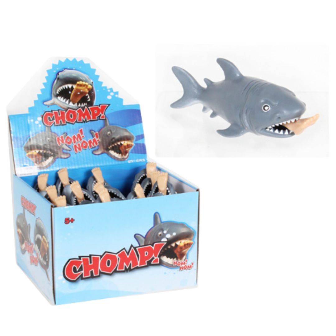 Chompy 3 inch PVC Shark with Foot