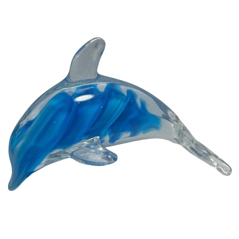Little Blue Glass Dolphin