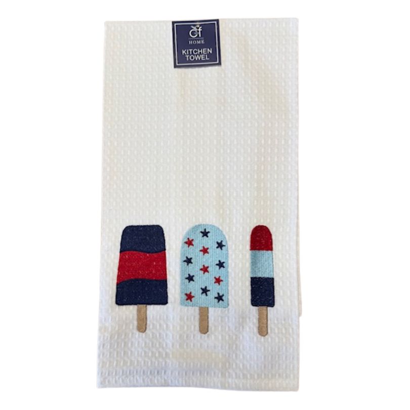 Patriotic Popsicle Dish Towel