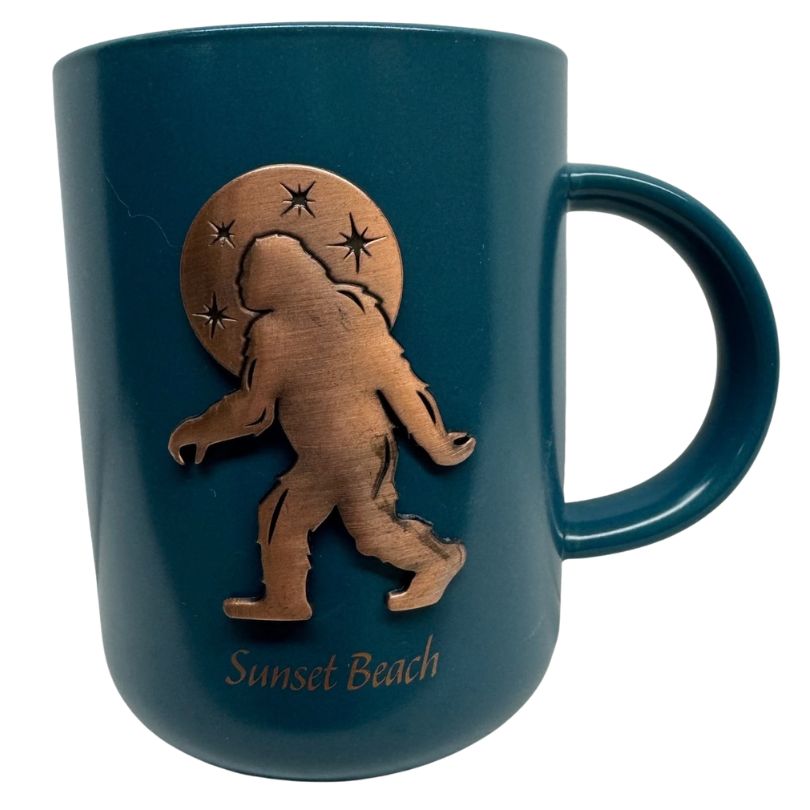 Sunset Beach Bigfoot Emblem Mug