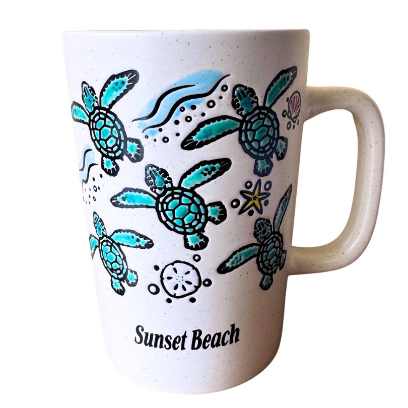 Sunset Beach Little Turtles Mug