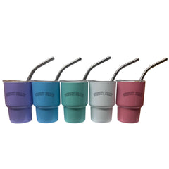 Sunset Beach Mini Cup with Lid and Straw