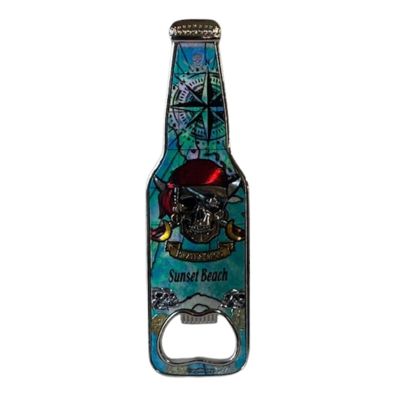Sunset Beach Pirate Bottle Opener