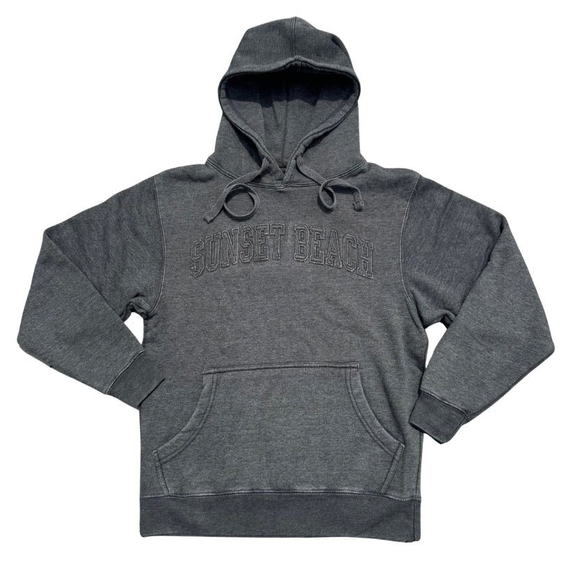 Sunset Beach Raised Lettered Hooded Sweatshirt