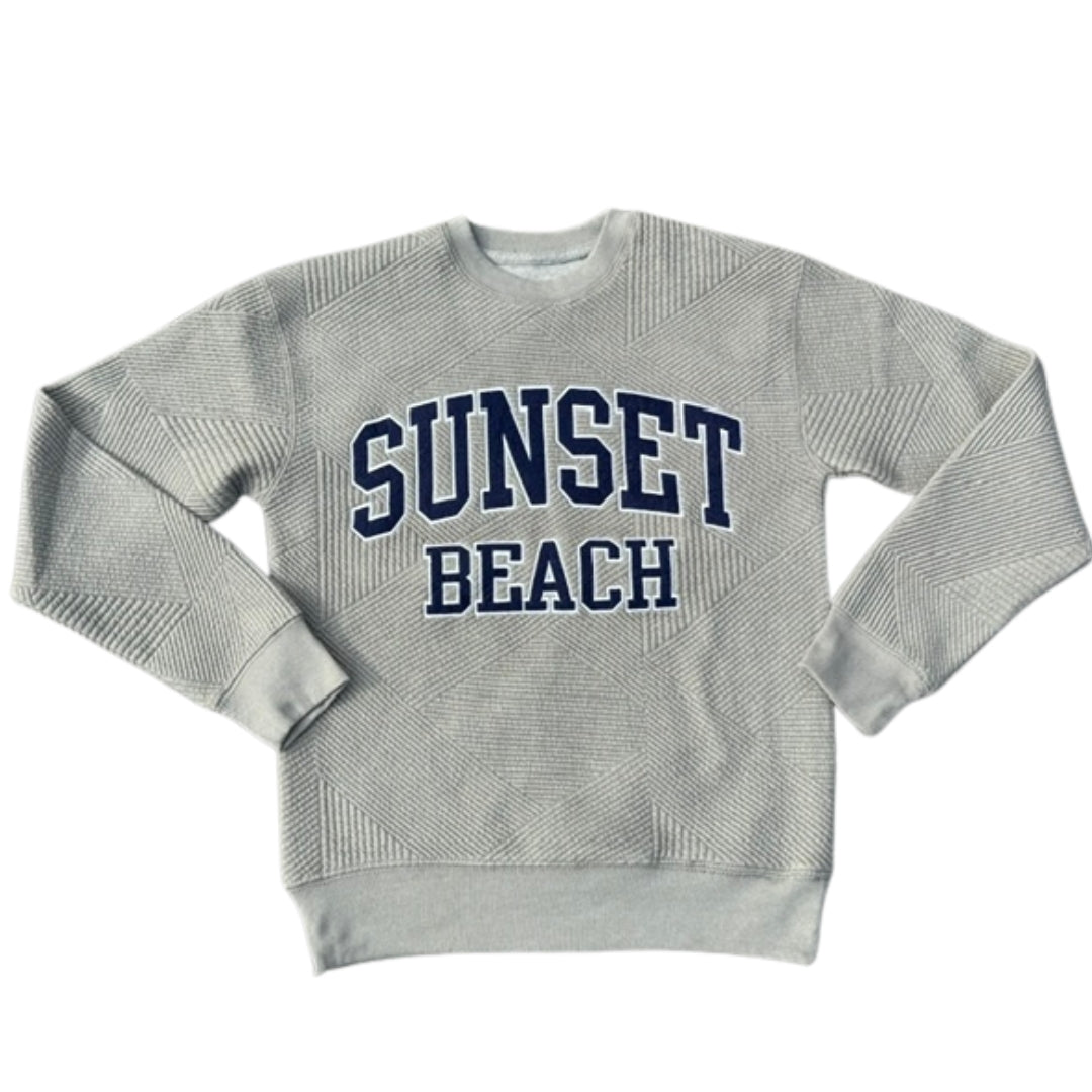 Sunset Beach Waffle Knit Sweatshirt