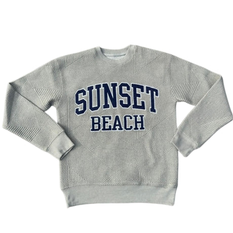 Sunset Beach Waffle Knit Sweatshirt