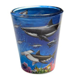Sunset Beach Sharks Shot Glass