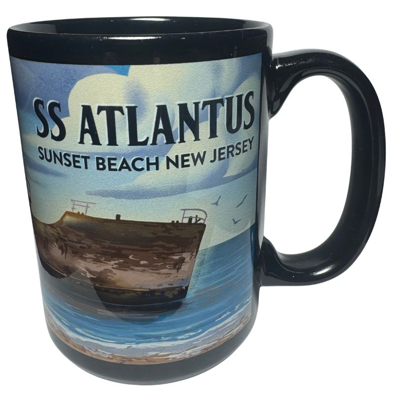 SS Atlantus Concrete Ship Black Mug
