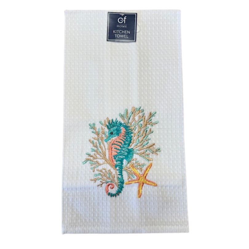 Seahorse and Starfish Towel