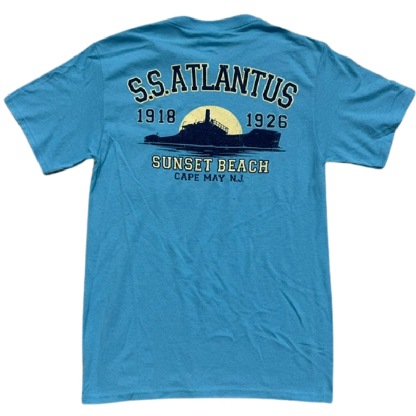 Sea the Day Concrete Ship Pocket Tee