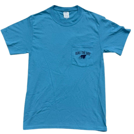 Sea the Day Concrete Ship Pocket Tee