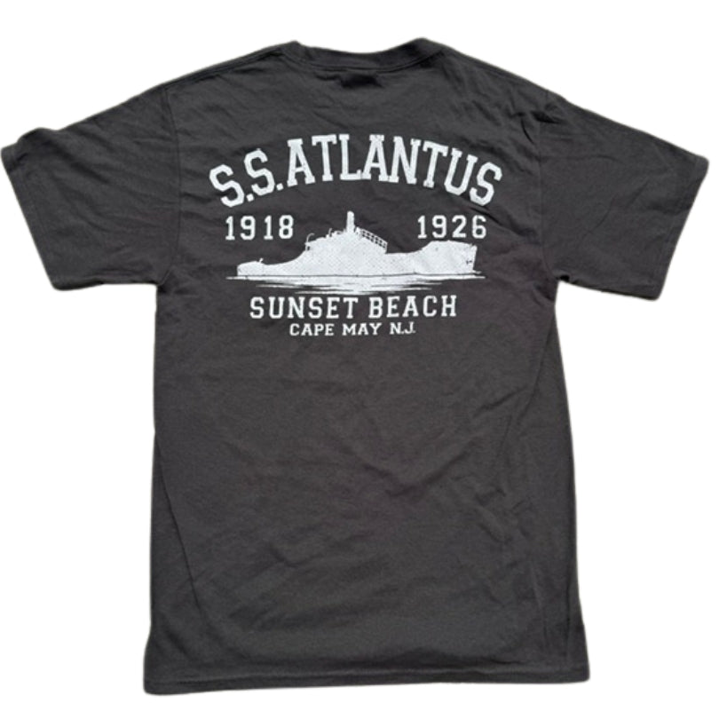 Sea the Day Concrete Ship Pocket Tee