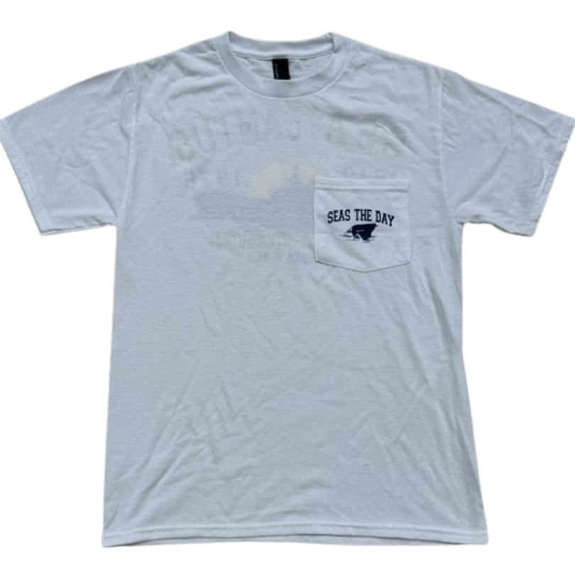 Sea the Day Concrete Ship Pocket Tee