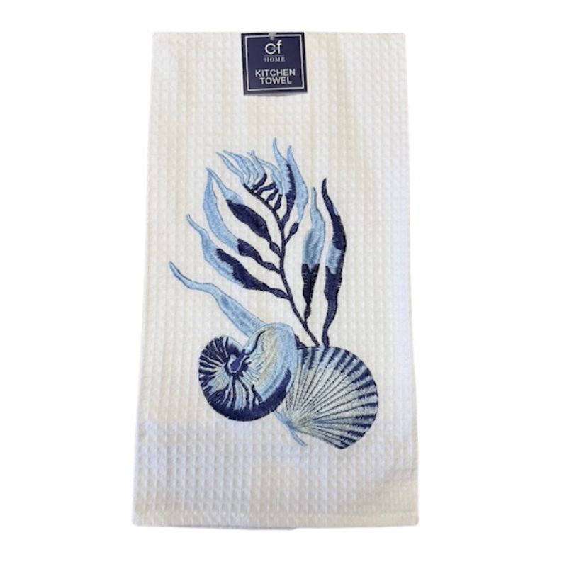 Seashells and Sea Grass Towel