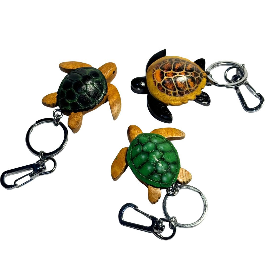 Adorable Wood Turtle Keychain