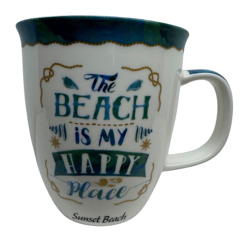 Sunset Beach The Beach is My Happy Place Mug