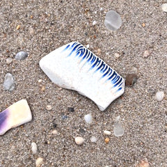 Blue Rectangle Sea Pottery