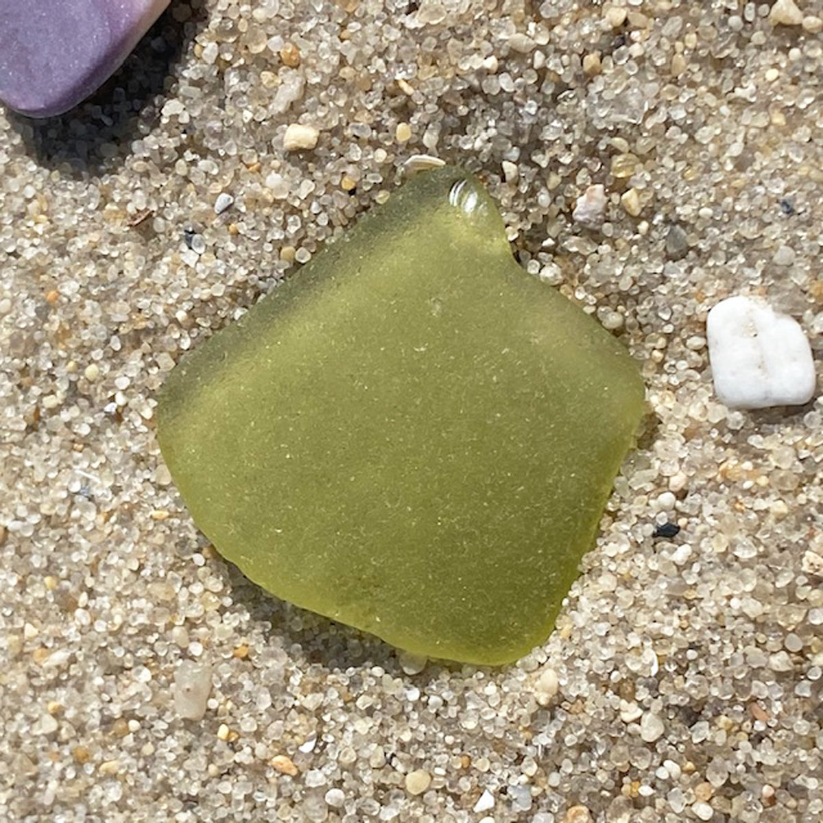 Light Citron Yellowish Sea glass
