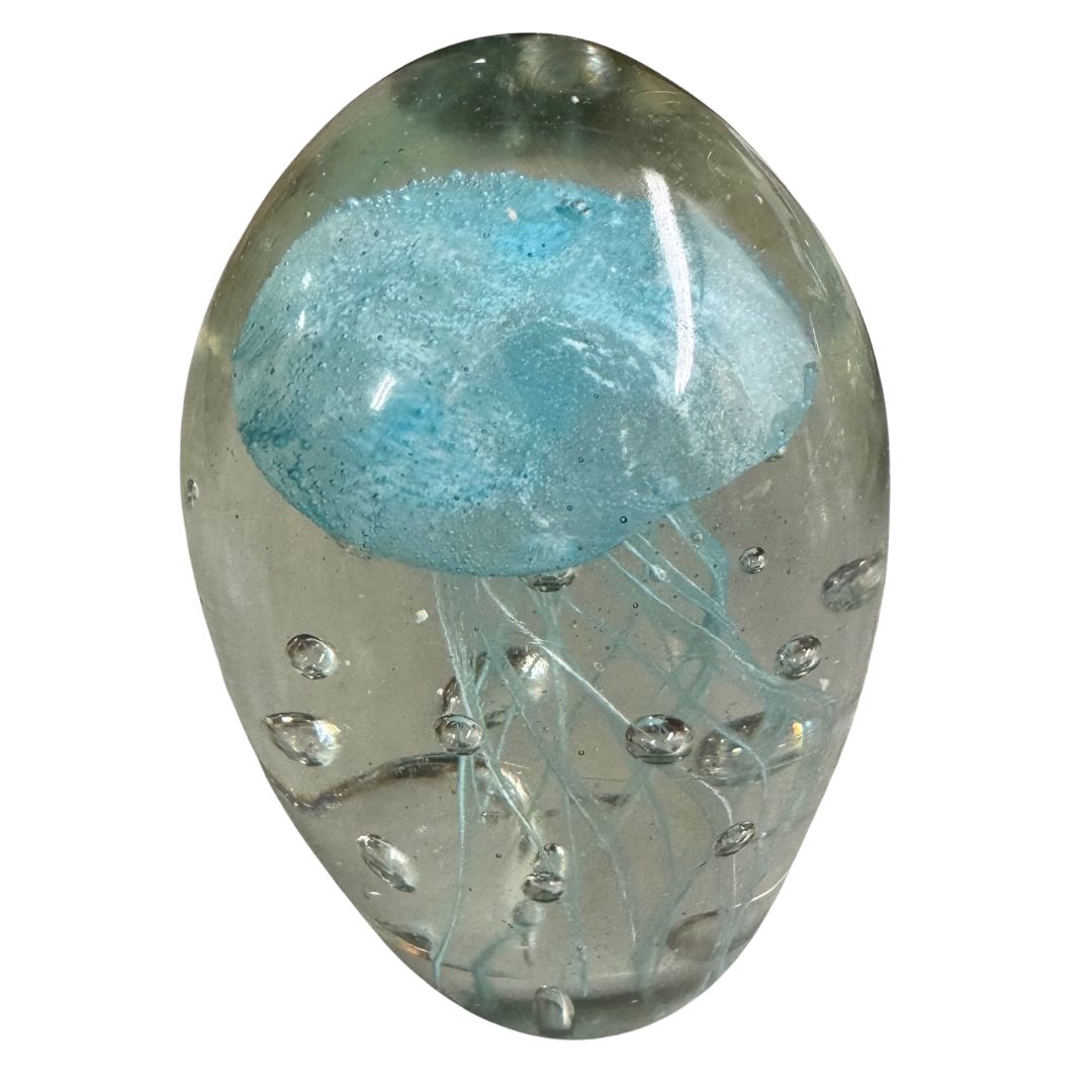 Glass Jellyfish Figurine