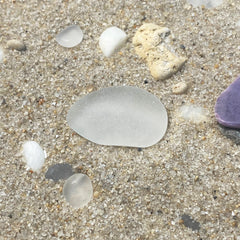 Smooth White Sea Glass