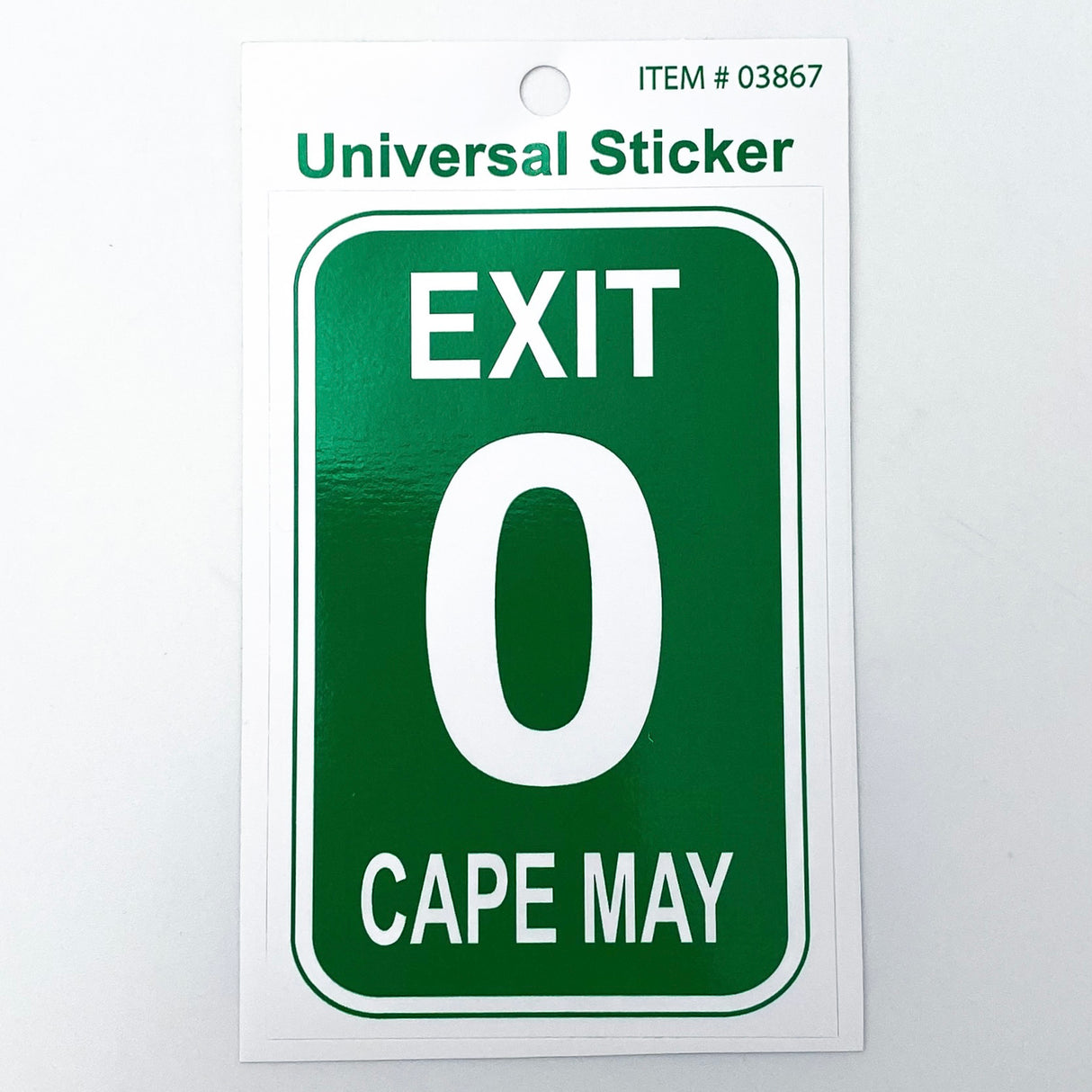 Exit 0 Cape May Sticker