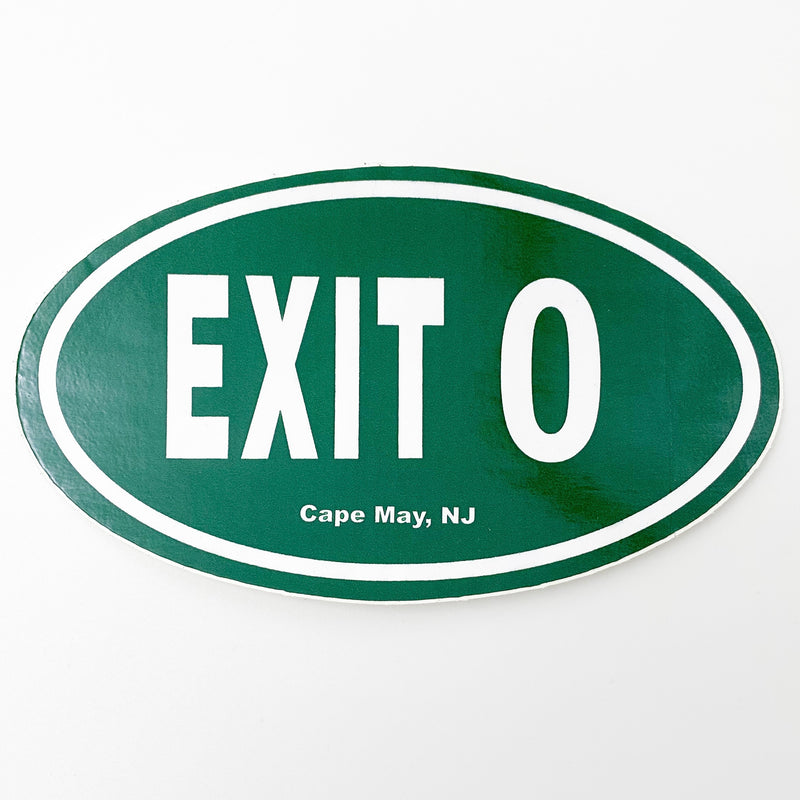 Exit 0 Car Sticker