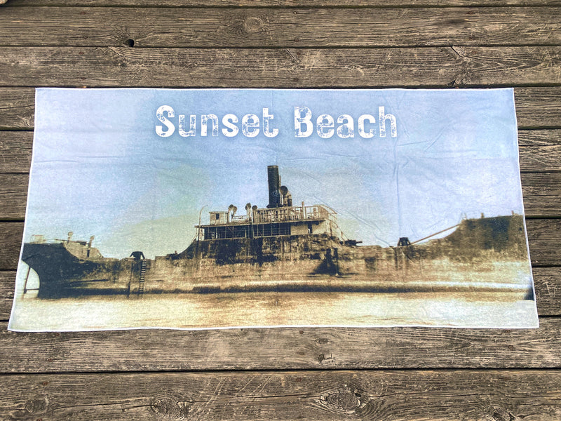 Concrete Ship Atlantus Towel